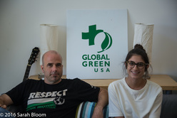 Dean Harvey and intern of Global Green, USA, Santa Monica, California