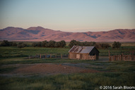 Barn on farm in Great Basin Desert, Nevada