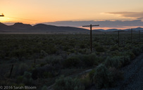 Sunset in Great Basin Desert, Nevada